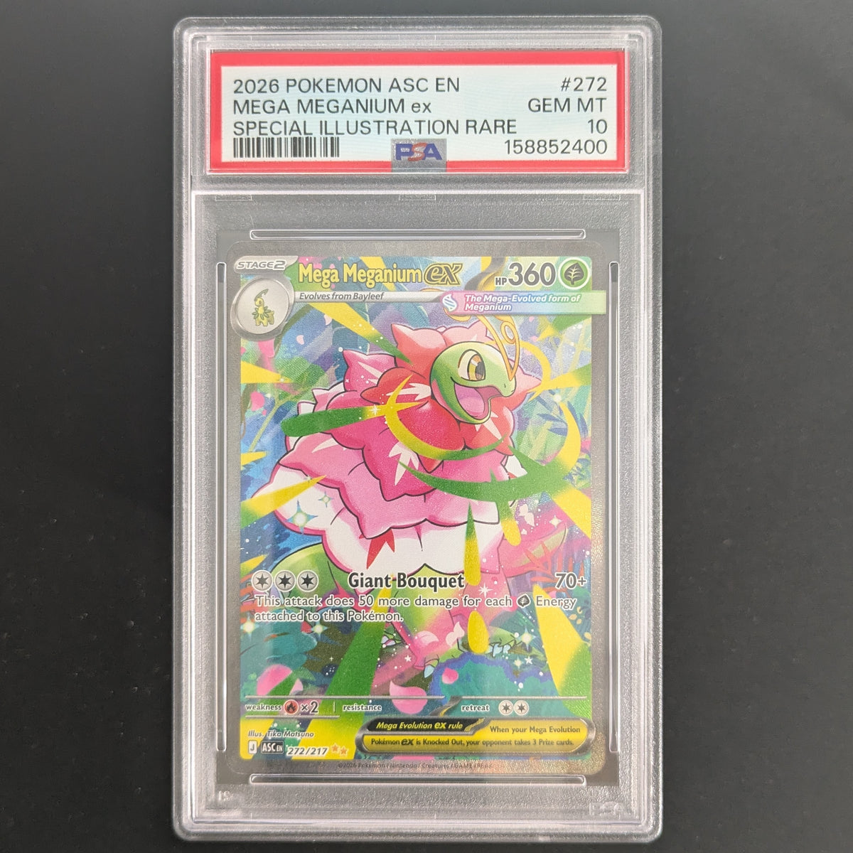 Mega Meganium ex (ASC 272) - Ascended Heroes - English - PSA 10