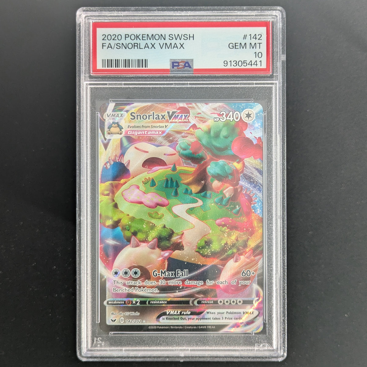 Snorlax VMAX (SSH 142) - Sword & Shield - English - PSA 10