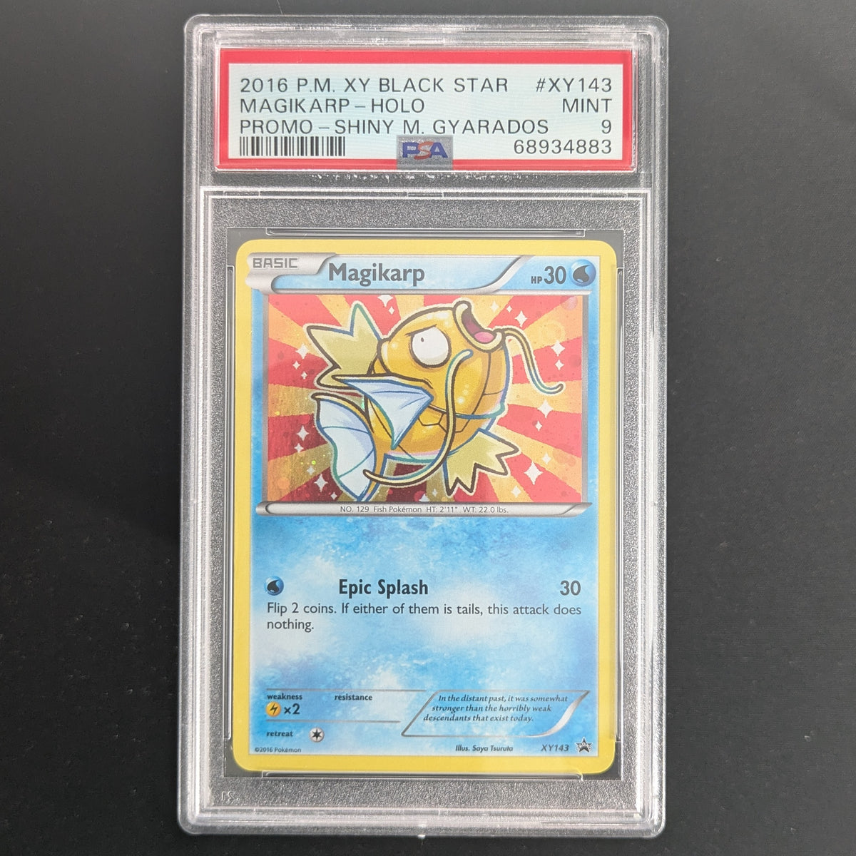 Magikarp (XYPR 143) - XY Black Star Promos - English - PSA 9