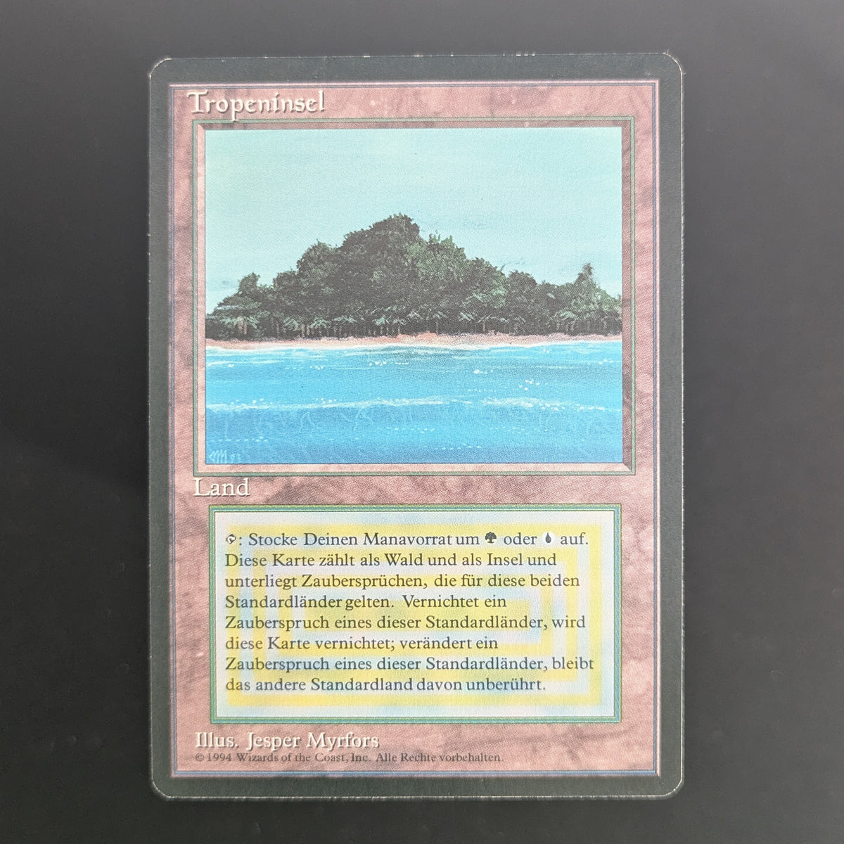 MTG Singles - Tropical Island - Foreign Black Bordered - German - GD - BINDER DING - 36706