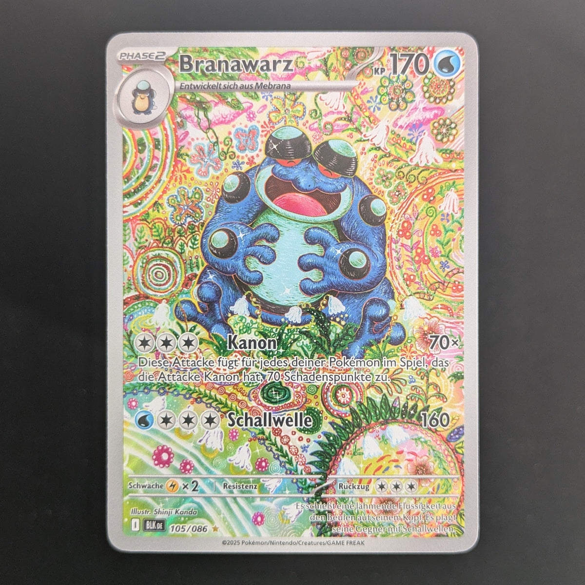 Seismitoad (BLK 105) - Black Bolt - German - NM