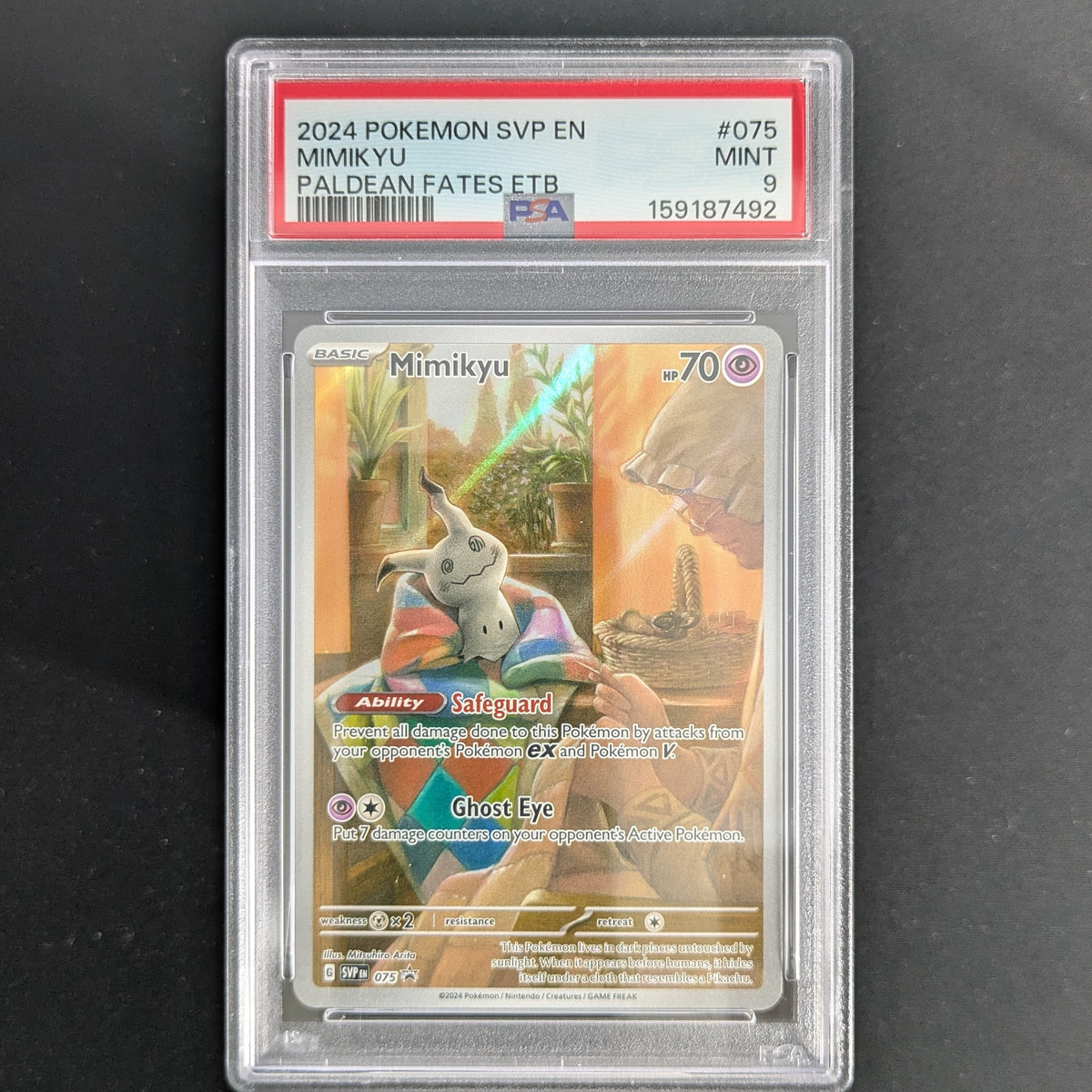 Mimikyu (SVP 75) - SV Black Star Promos - English - PSA 9