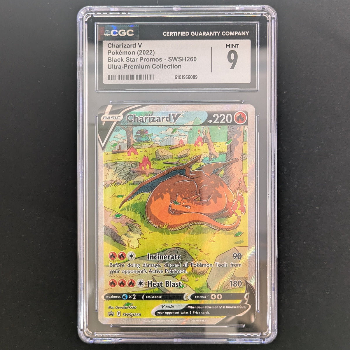 Charizard V (SWSH 260) - SWSH Black Star Promos - English - CGC 9