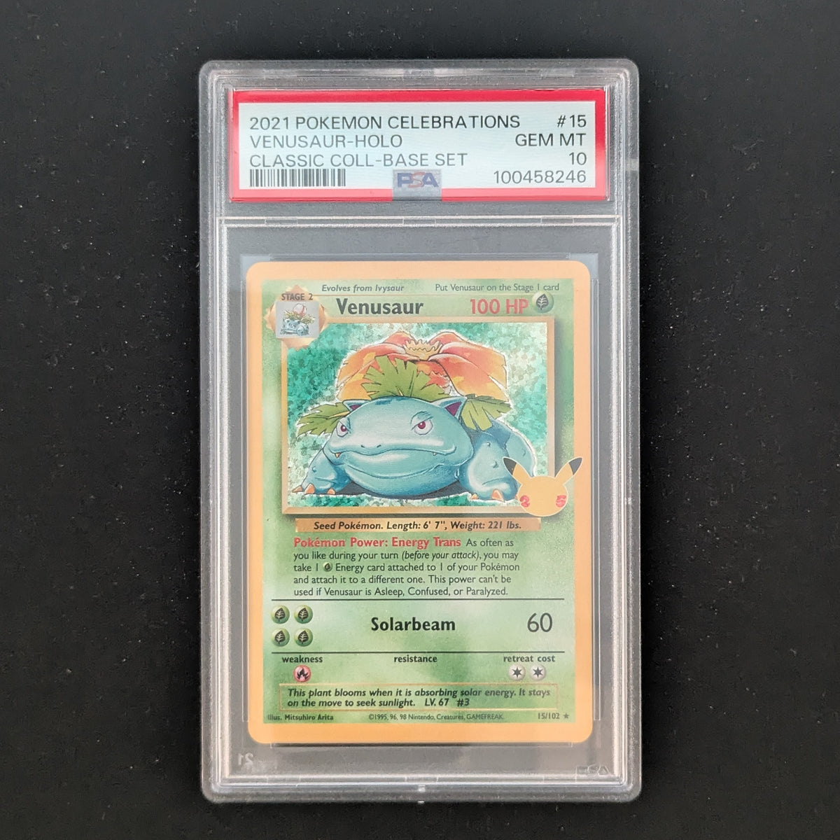 PTCG Singles - Venusaur (CEL BS 15) - Celebrations - English - PSA 10 -