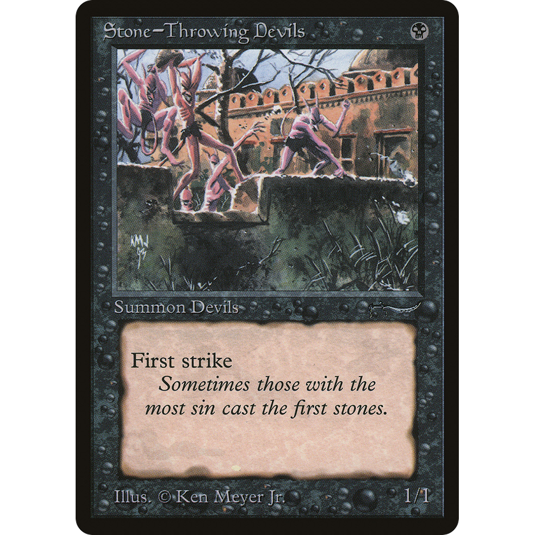 MTG Singles - Stone-Throwing Devils (Light) - Arabian Nights - Regular