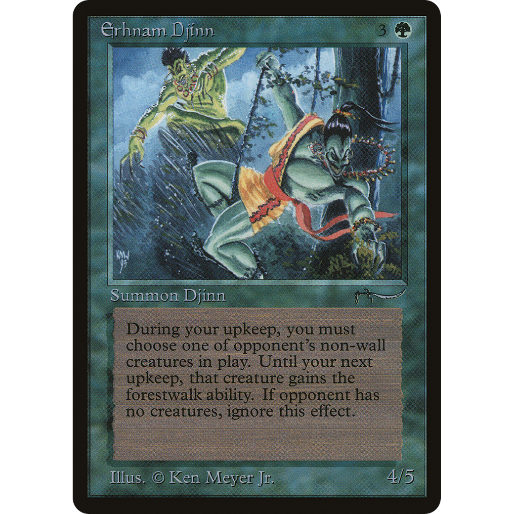 MTG Singles - Erhnam Djinn - Arabian Nights -