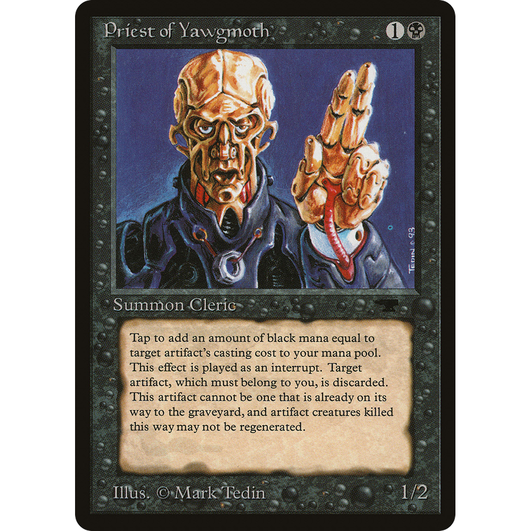 MTG Singles - Priest of Yawgmoth - Antiquities - Regular