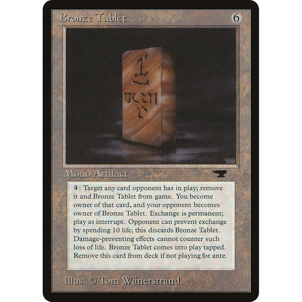 MTG Singles - Bronze Tablet - Antiquities - Regular