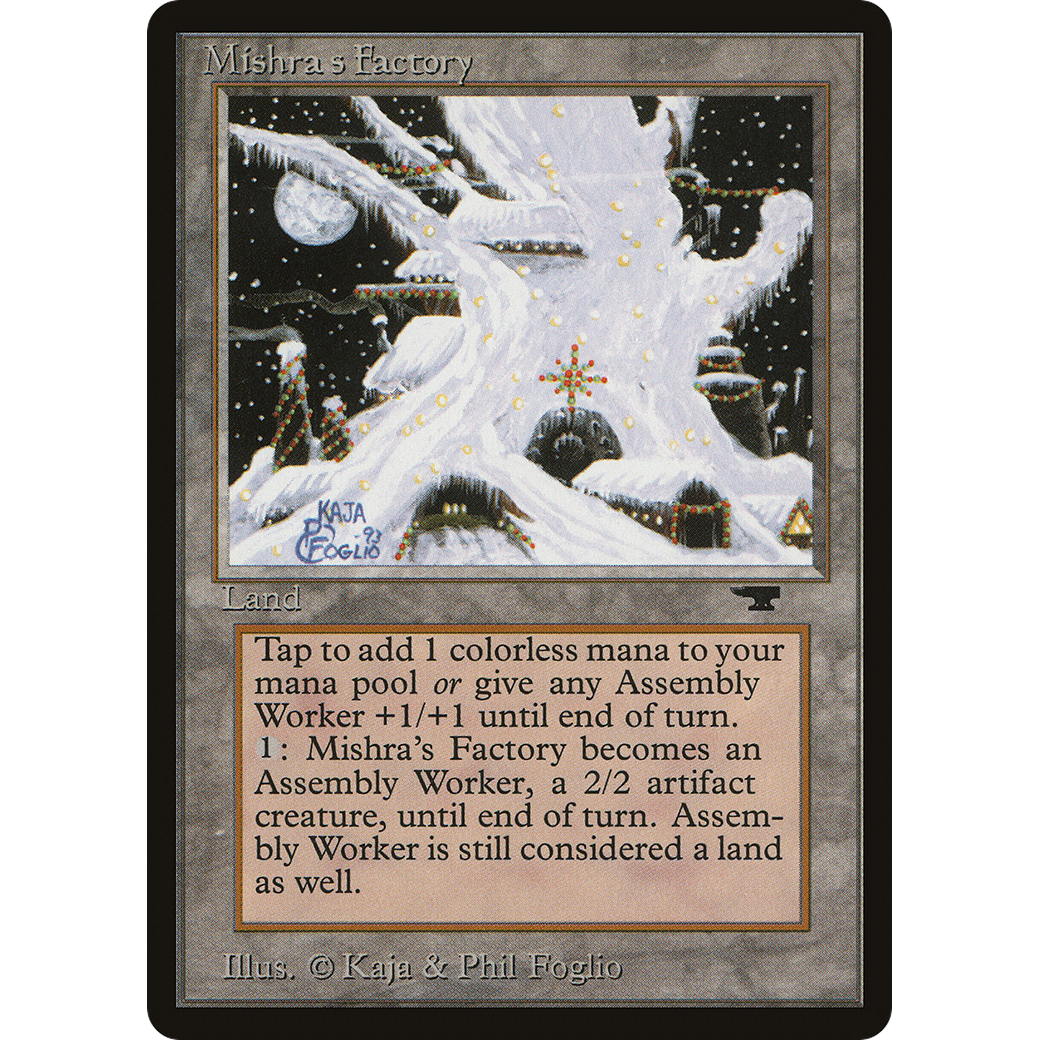 mtg assembly worker cards Mishra's Factory (Winter)
