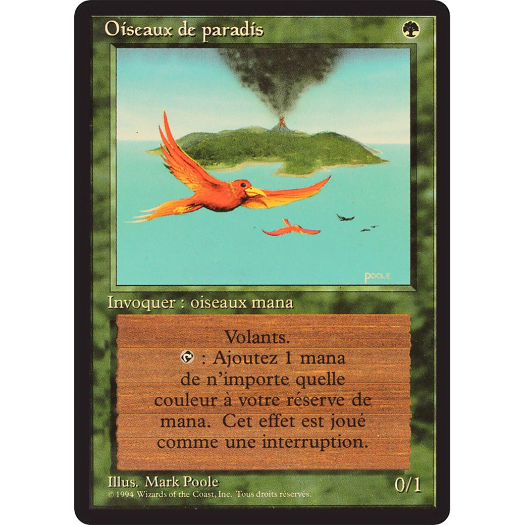 MTG Singles - Birds of Paradise - Foreign Black Bordered - French - NM