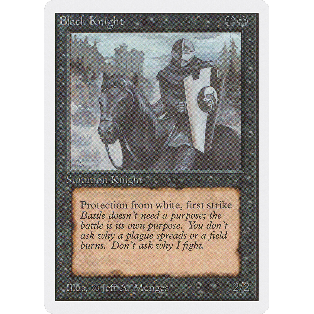 MTG Singles - Black Knight - Unlimited - NM