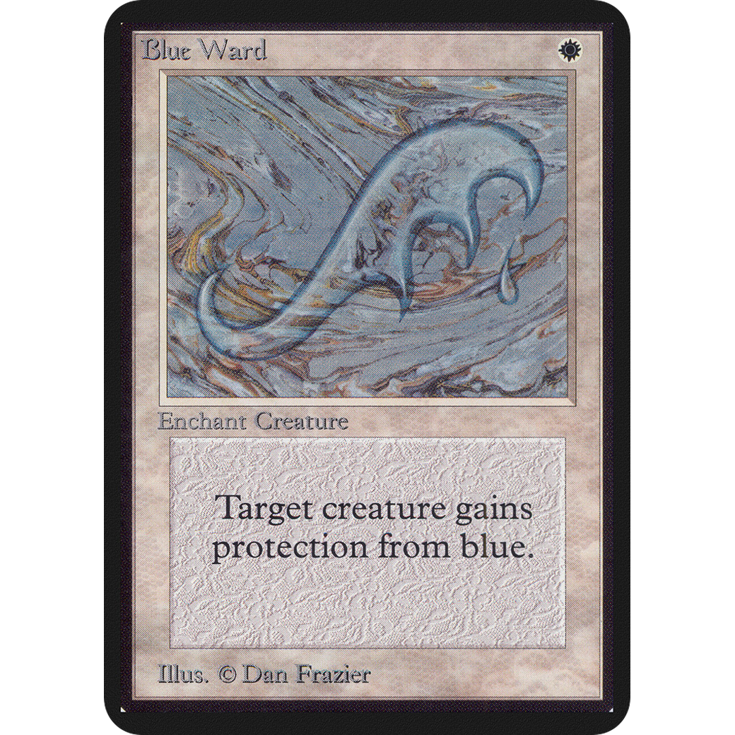 MTG Singles - Blue Ward - Alpha - NM