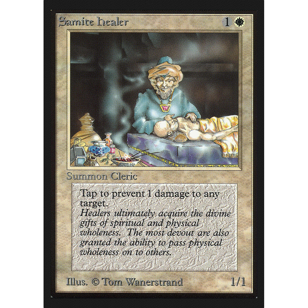 MTG Singles - Samite Healer - Collectors' Edition - Regular