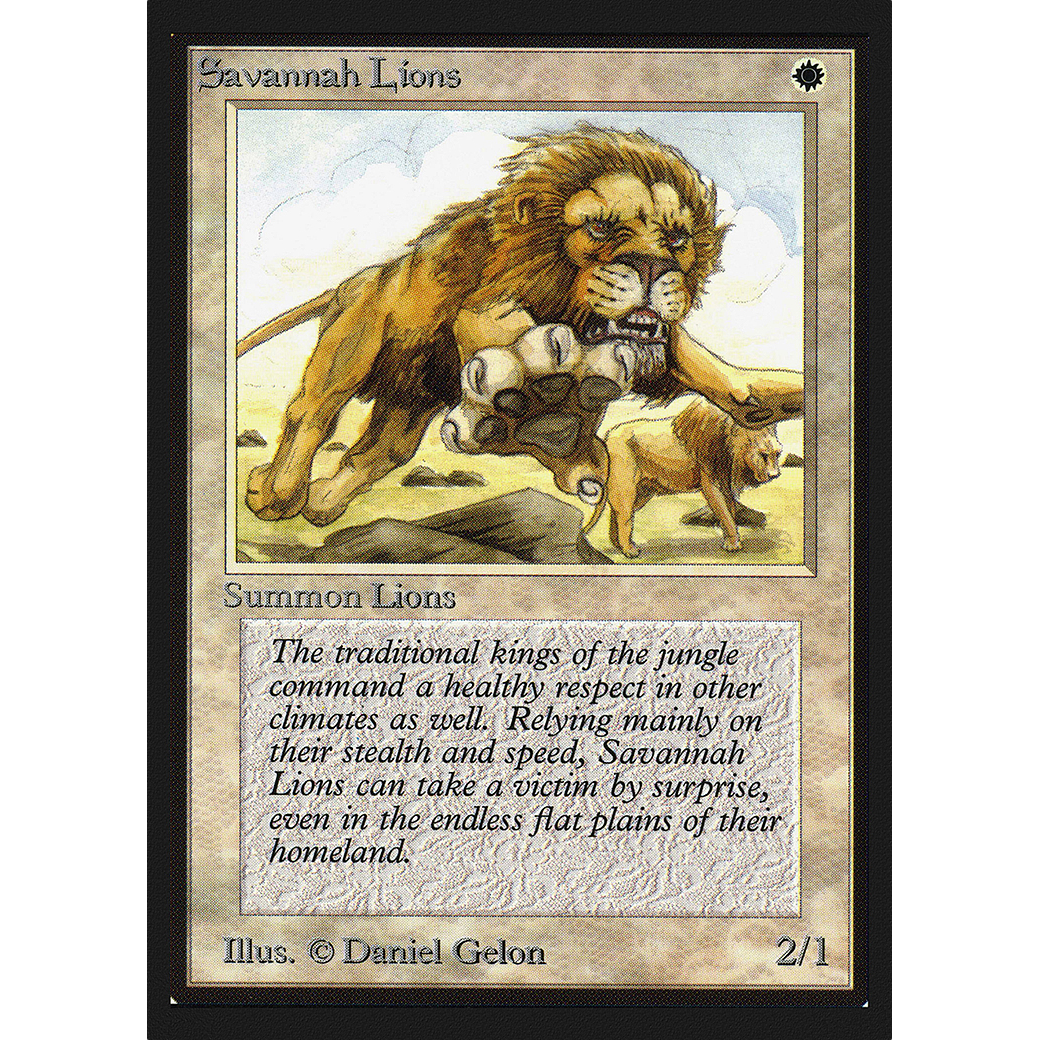 MTG Singles - Savannah Lions - Collectors' Edition - Regular