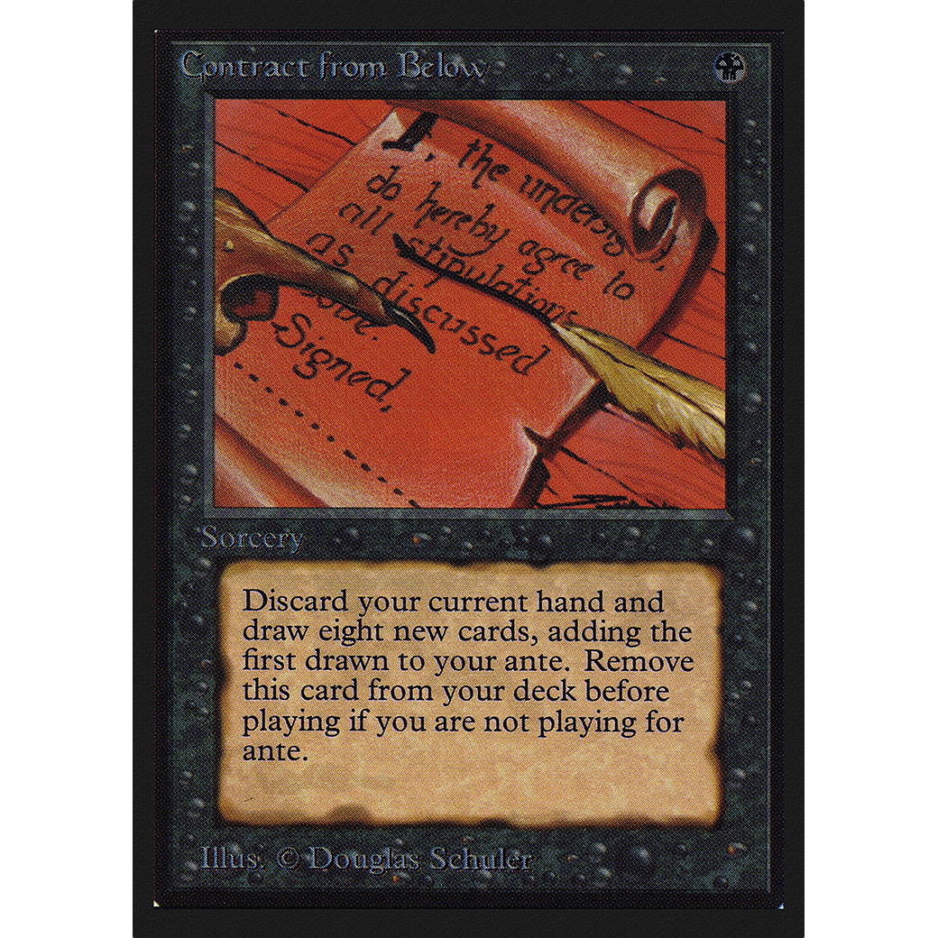 ante card mtg Contract from Below