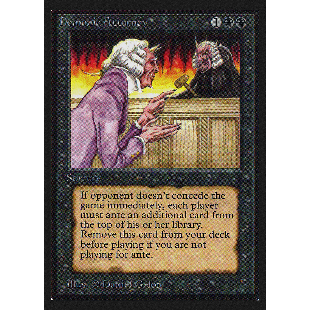 MTG Singles - Demonic Attorney - Collectors' Edition - Regular