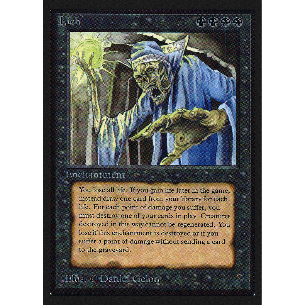 mtg lich cards Lich, Type: Creature, 29 cards