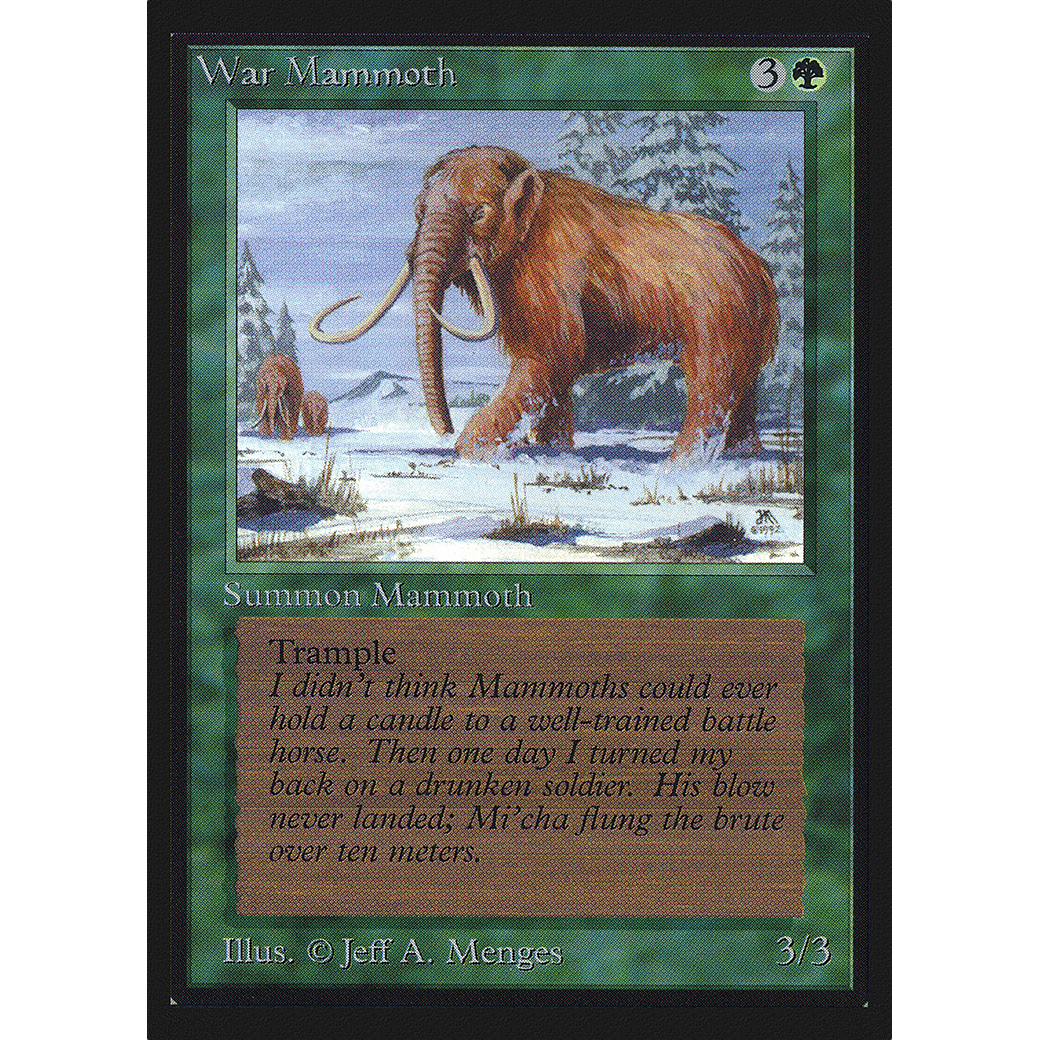 MTG Singles - War Mammoth - Collectors' Edition - Regular