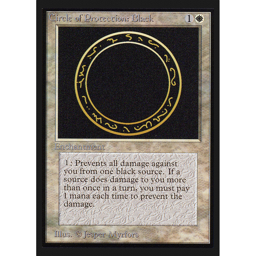 MTG Singles - Circle of Protection: Black - International Edition - Regular