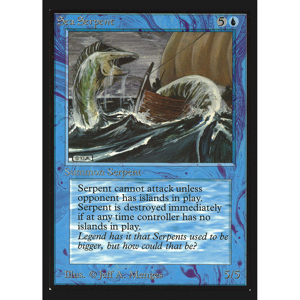 MTG Singles - Sea Serpent - International Edition - Regular