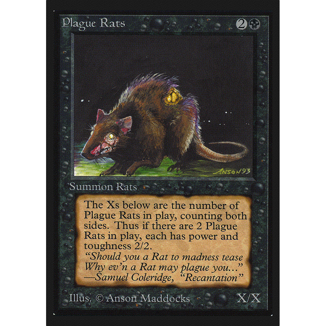MTG Singles - Plague Rats - International Edition - Regular