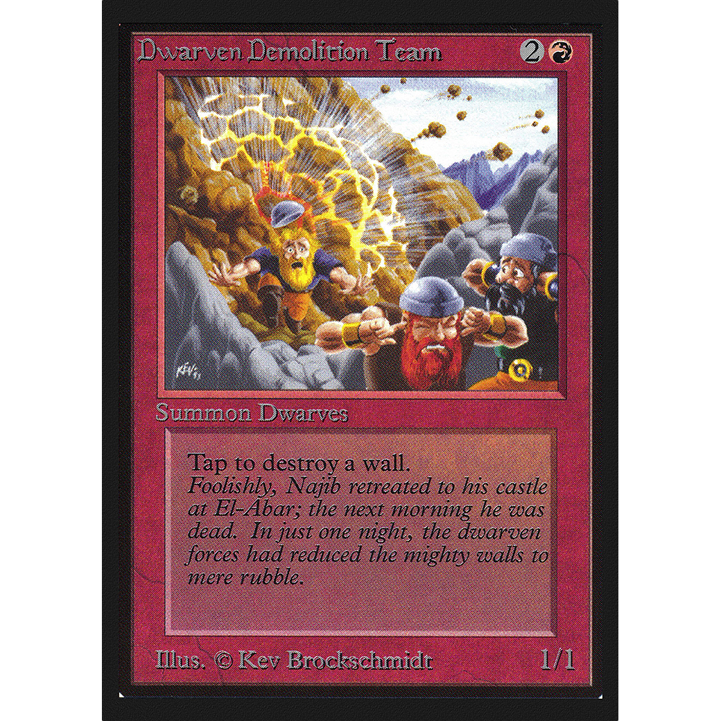MTG Singles - Dwarven Demolition Team - International Edition - Regular