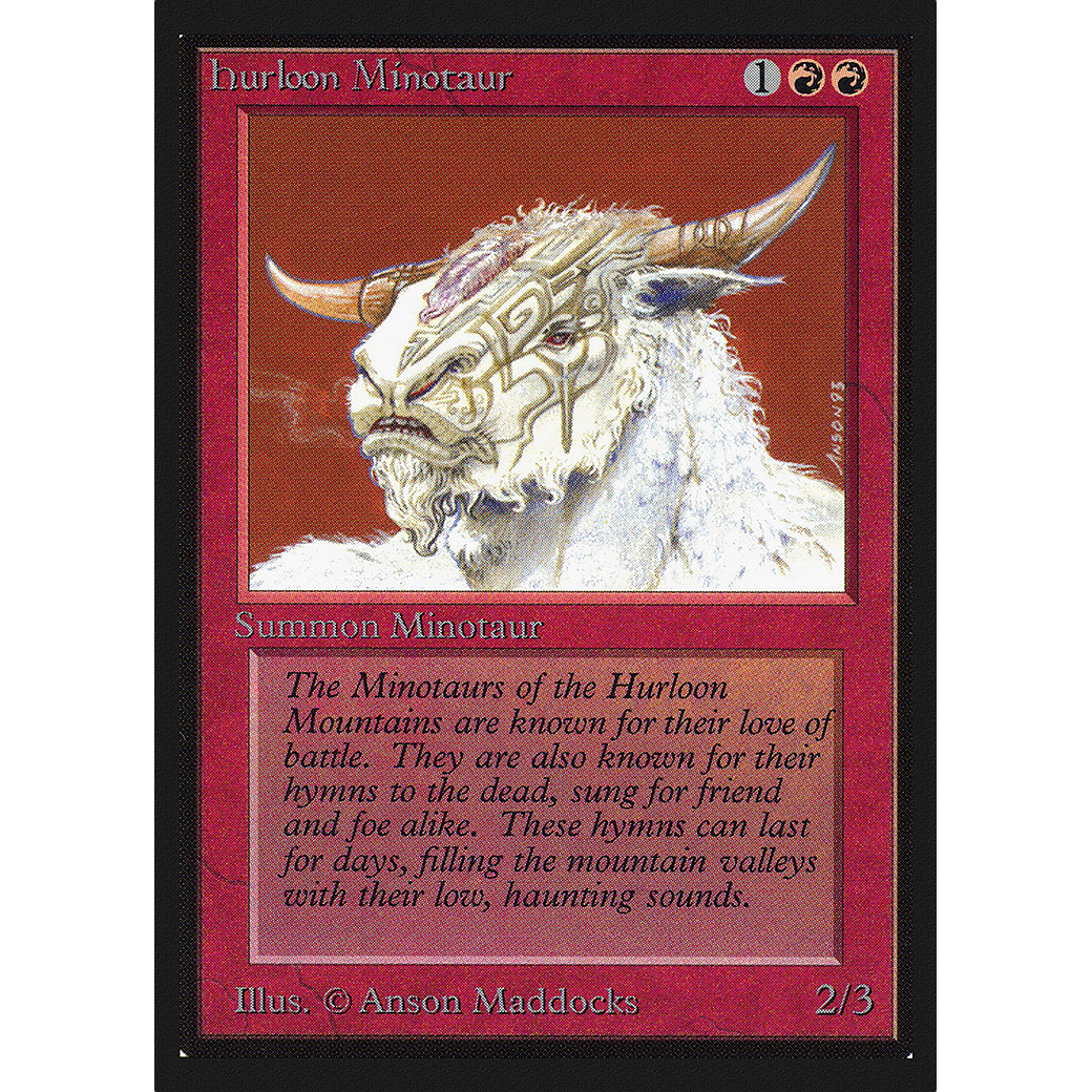MTG Singles - Hurloon Minotaur - International Edition - Regular