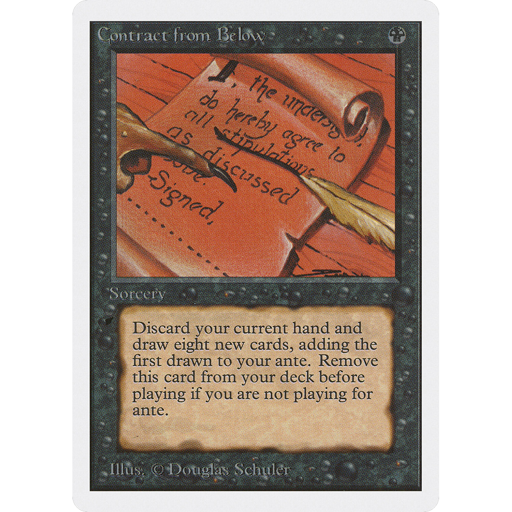 MTG Singles - Contract from Below - Unlimited - NM