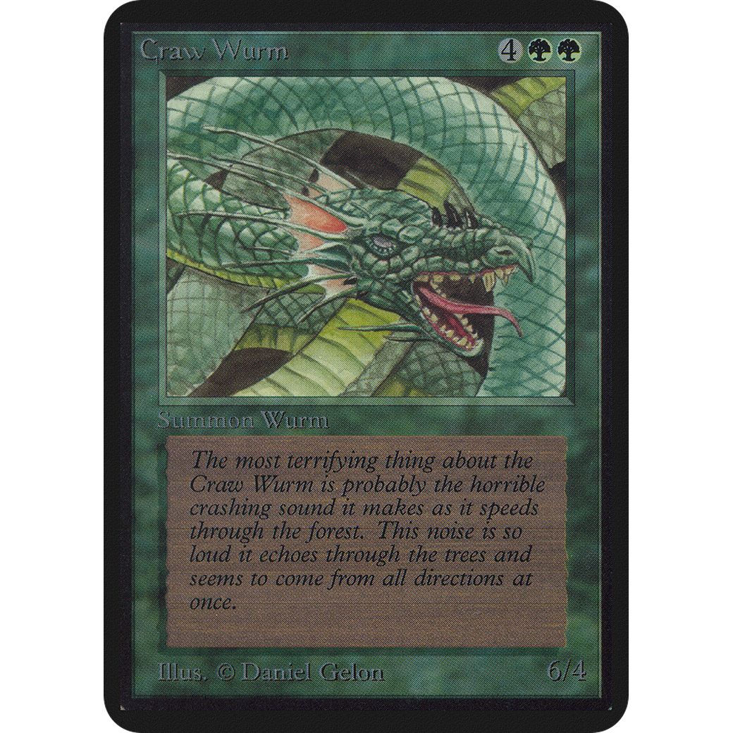 MTG Singles - Craw Wurm - Alpha - NM