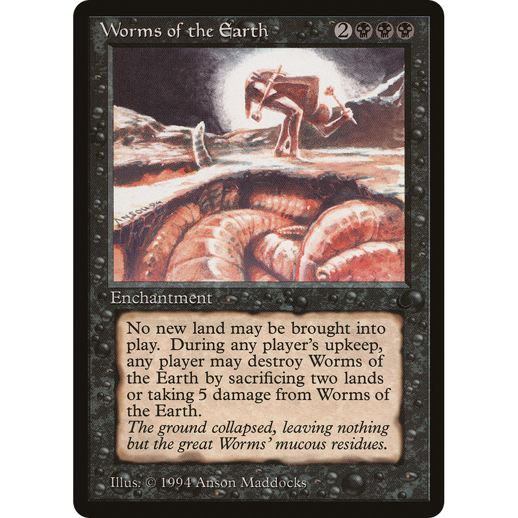 MTG Singles - Worms of the Earth - The Dark - Regular