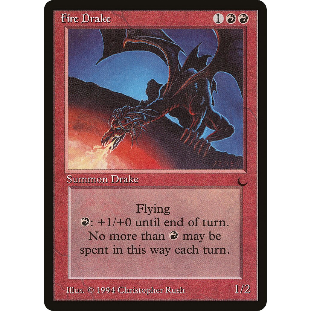 MTG Singles - Fire Drake - The Dark - Regular