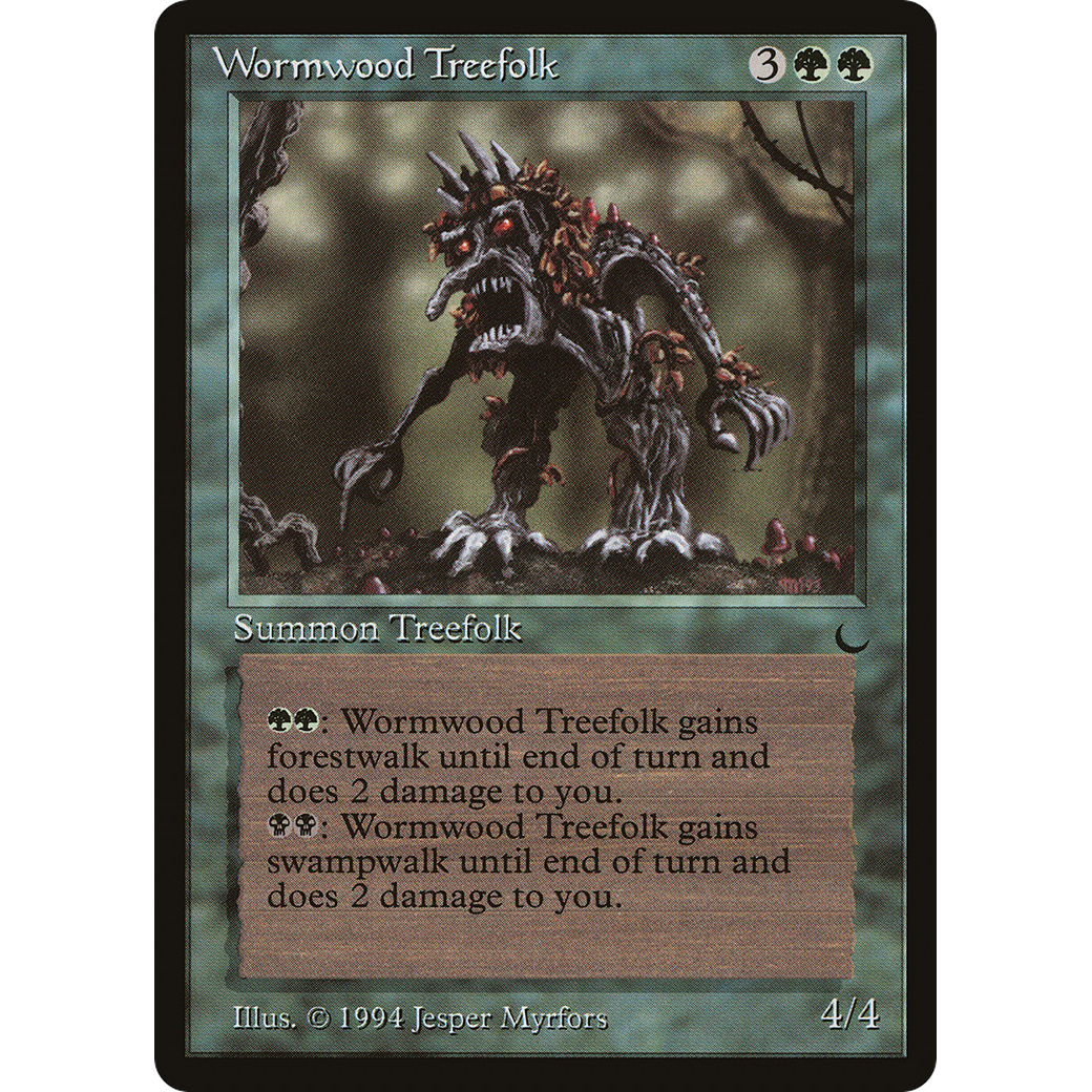treefolk cards mtg Wormwood Treefolk