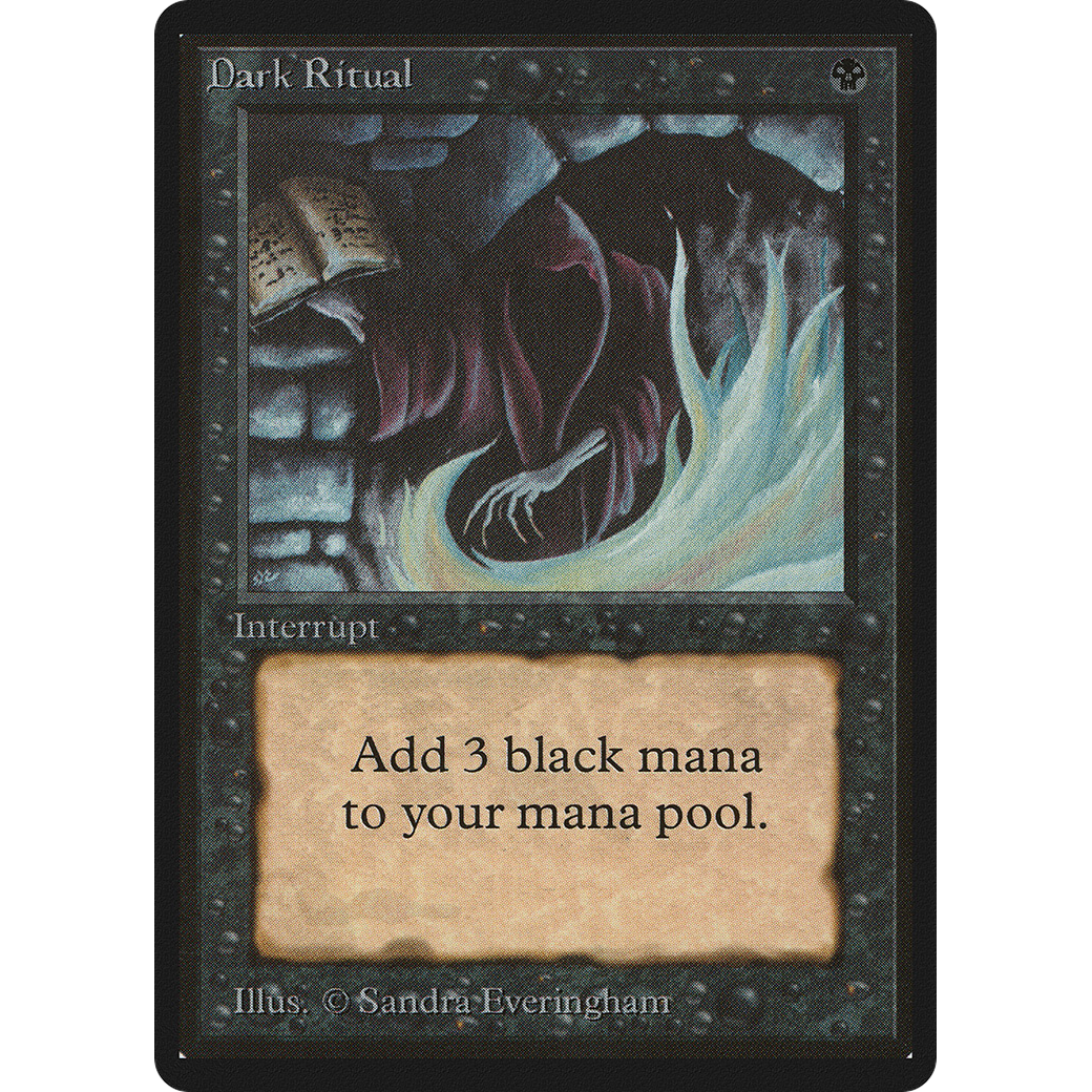 MTG Singles - Dark Ritual - Beta - NM