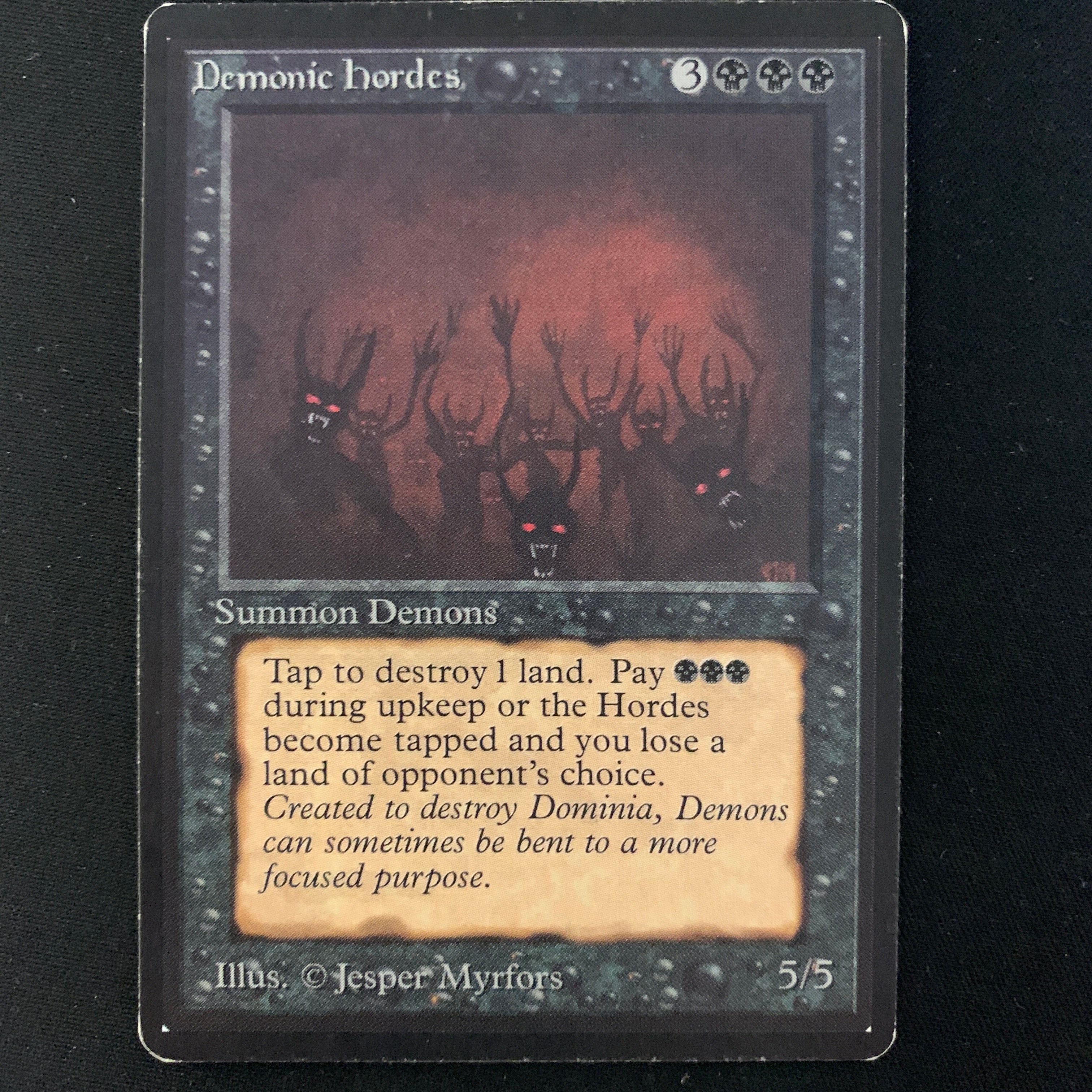 MTG Singles - Demonic Hordes - Beta -