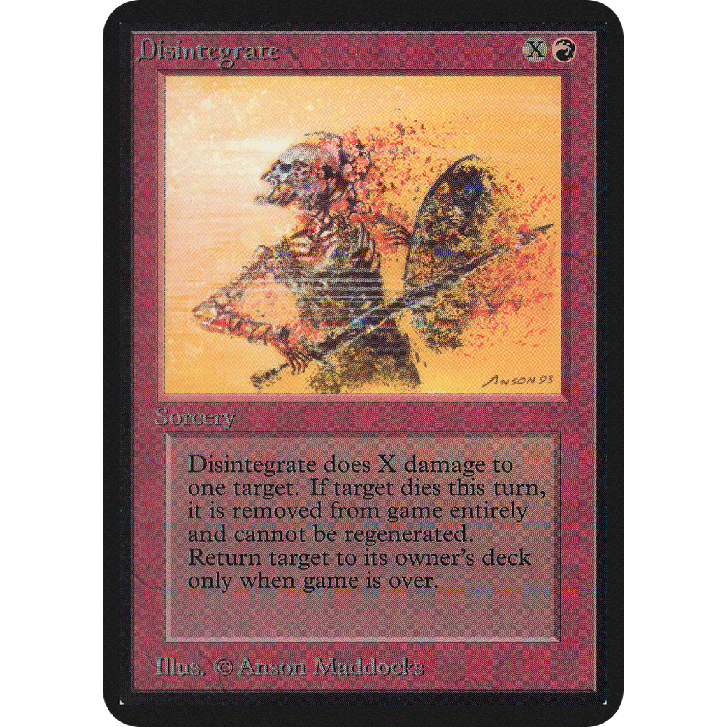 Magic the Gathering Disintegrate - Alpha NM