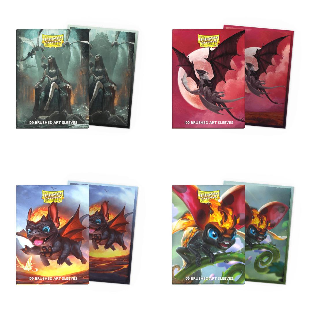 Dragon Shield: Brushed Art - The Burnbug – 100 Bustine Protettive Per Carte 63x88 Mm