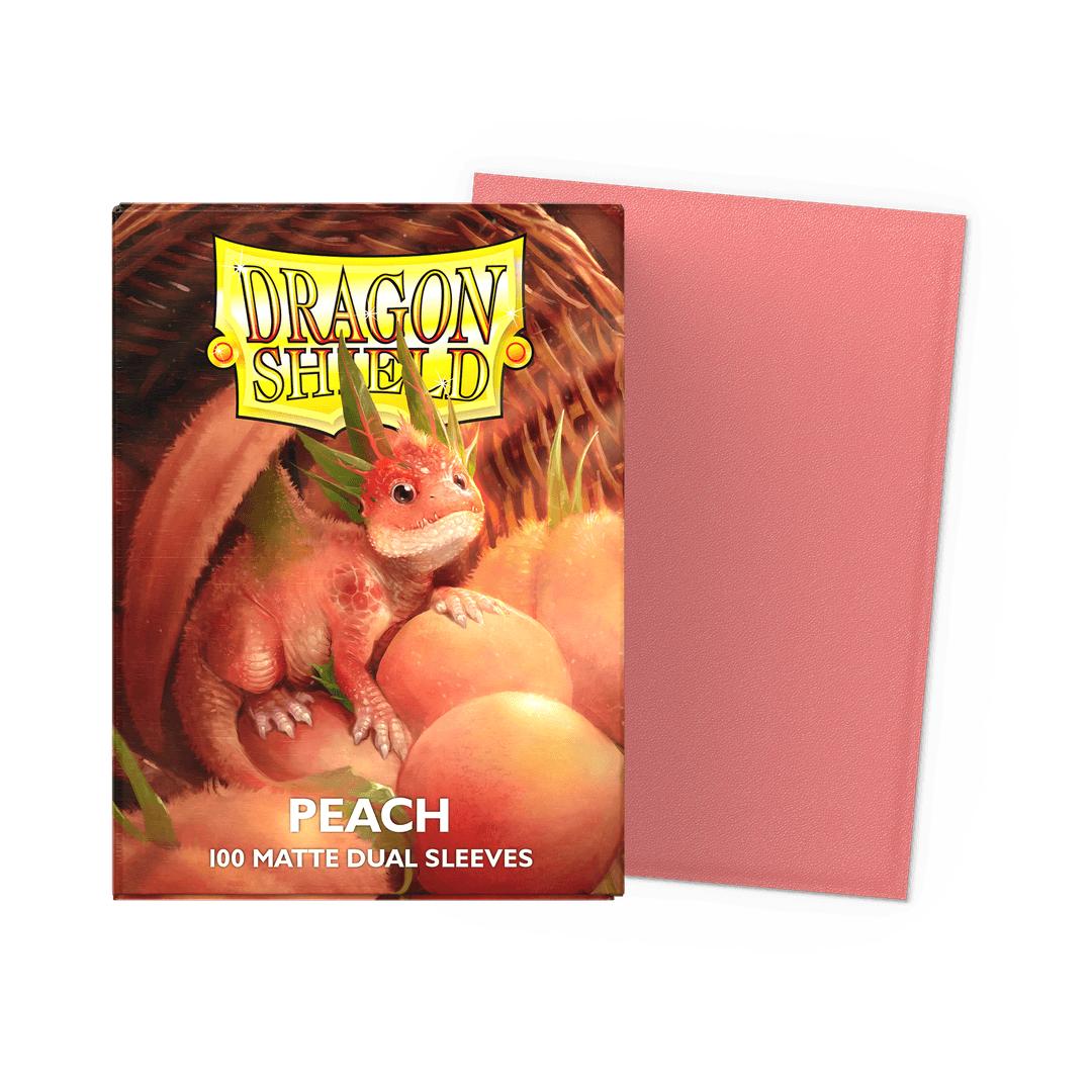 Gaming Supplies - Dragon Shield Matte Dual Sleeves - Peach