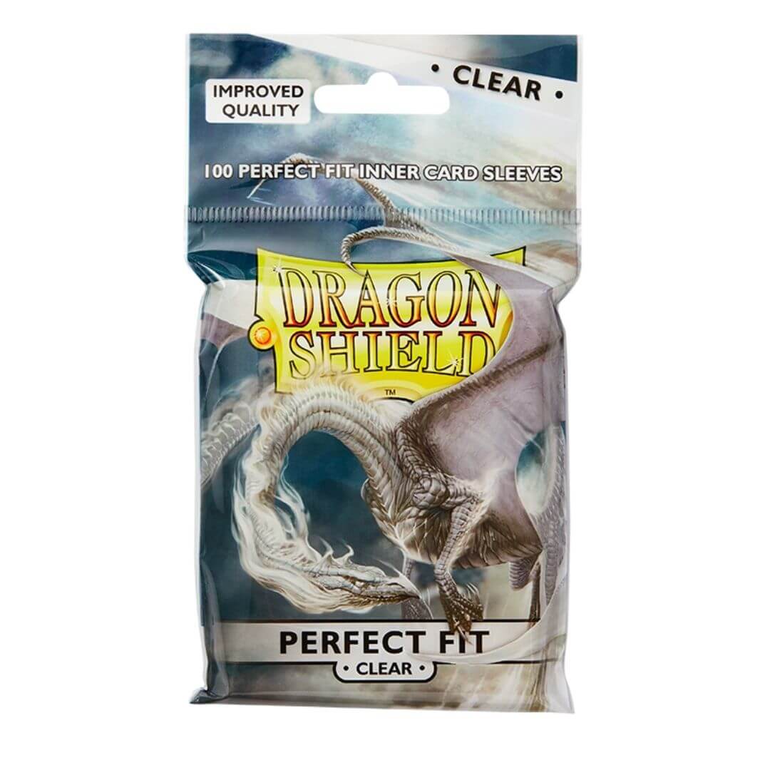 Gaming Supplies - Dragon Shield Perfect Fit Sleeves - Clear