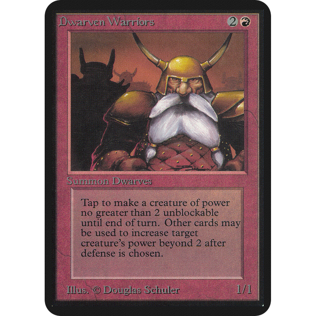 MTG Singles - Dwarven Warriors - Alpha - NM