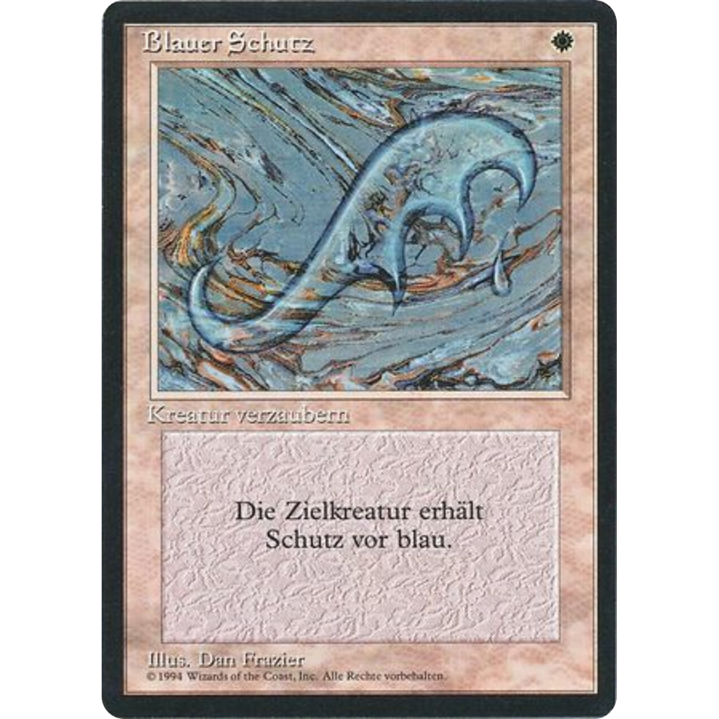 mtg ward cards Blue Ward - Foreign Black Bordered