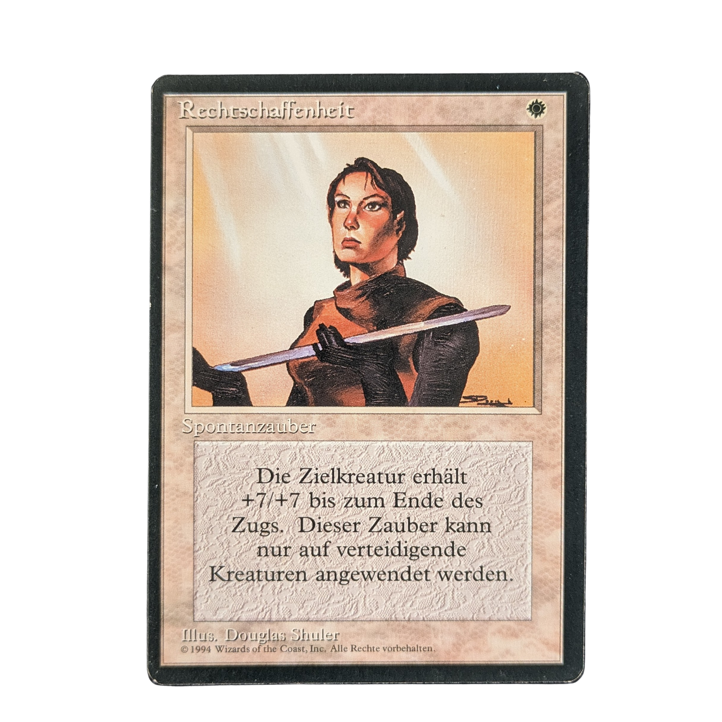 MTG Singles - Righteousness - Foreign Black Bordered - German -