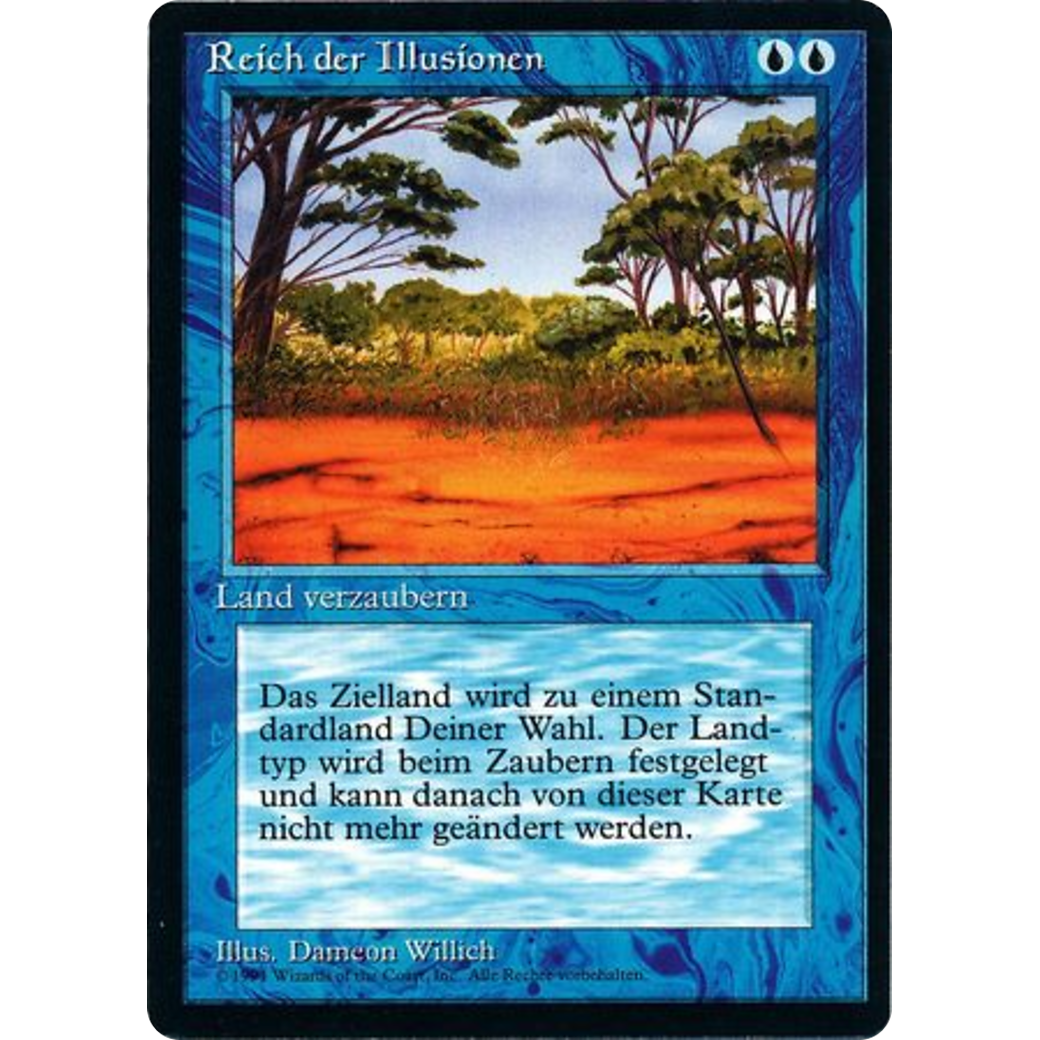MTG Singles - Phantasmal Terrain - Foreign Black Bordered - German - Regular