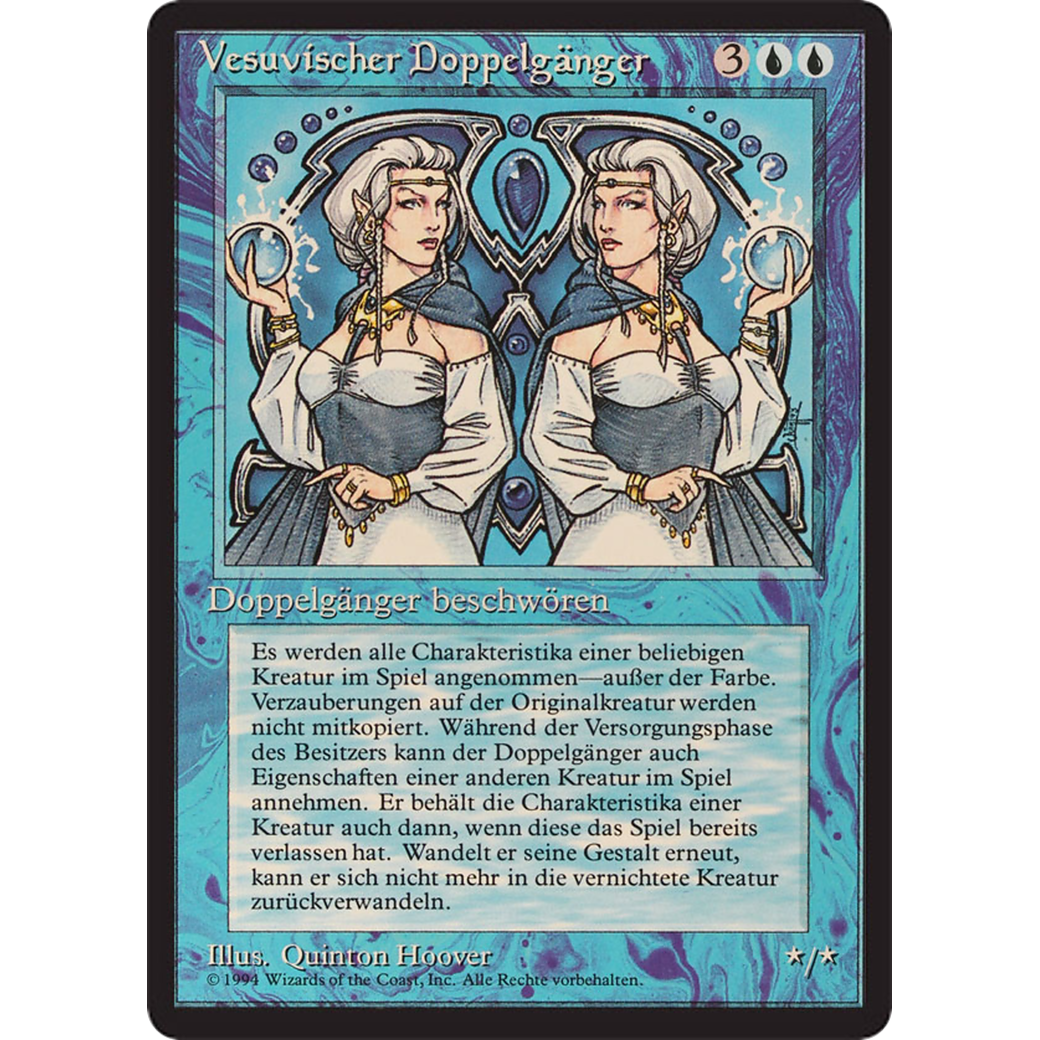 foreign mtg cards Vesuvan Doppelganger - Foreign Black Bordered