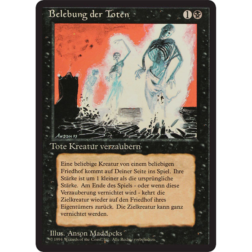 Animate Dead - Foreign Black Bordered
