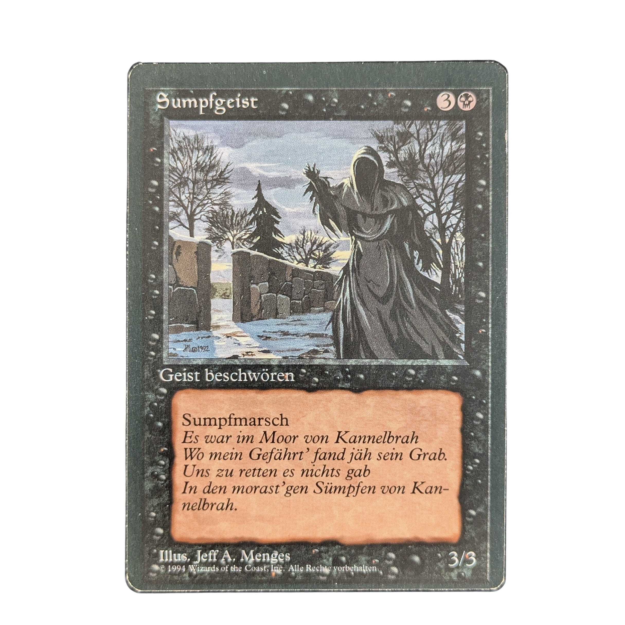 MTG Singles - Bog Wraith - Foreign Black Bordered - German -
