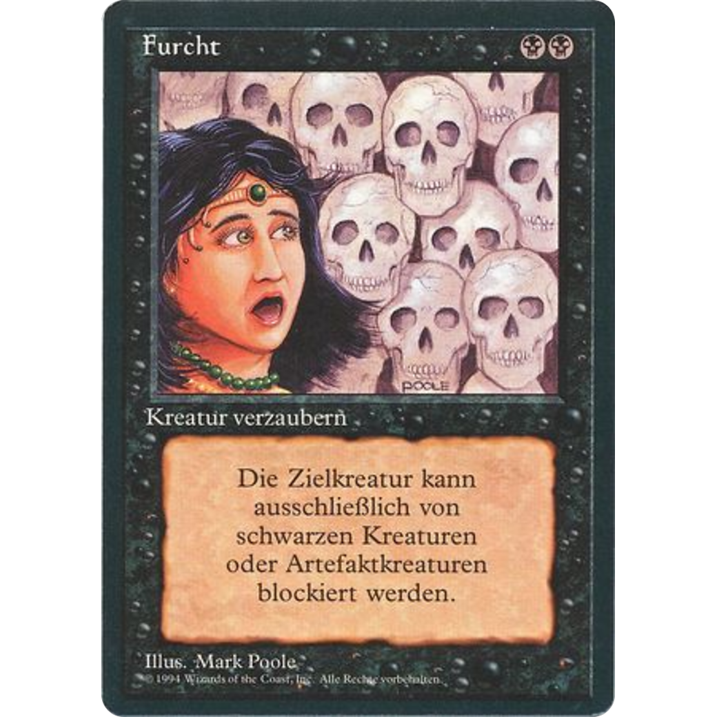 MTG Singles - Fear - Foreign Black Bordered - German - Regular