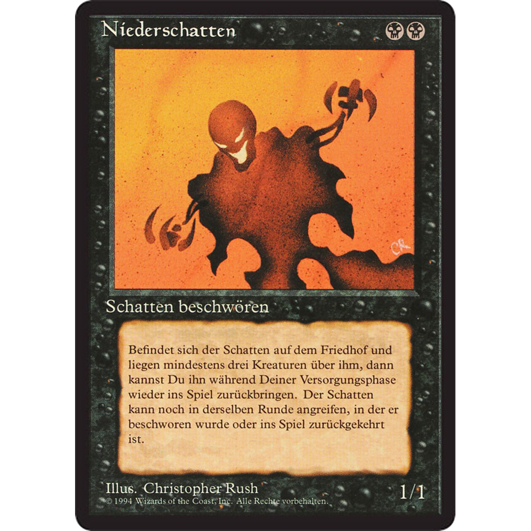 MTG Singles - Nether Shadow - Foreign Black Bordered - German - Regular