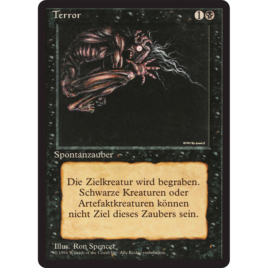 MTG Singles - Terror - Foreign Black Bordered - German - Regular