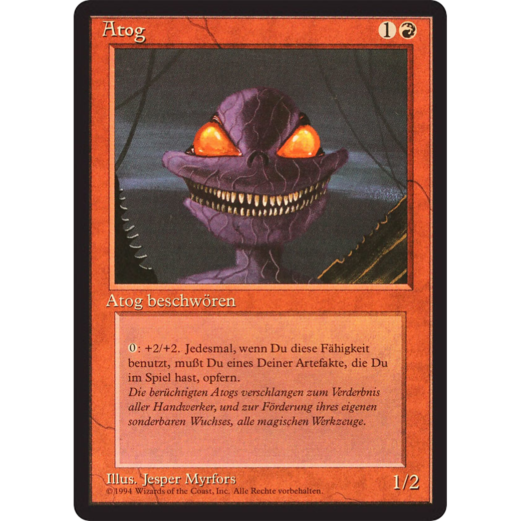 Atog - Foreign Black Bordered - German Atog - Foreign Black Bordered - German