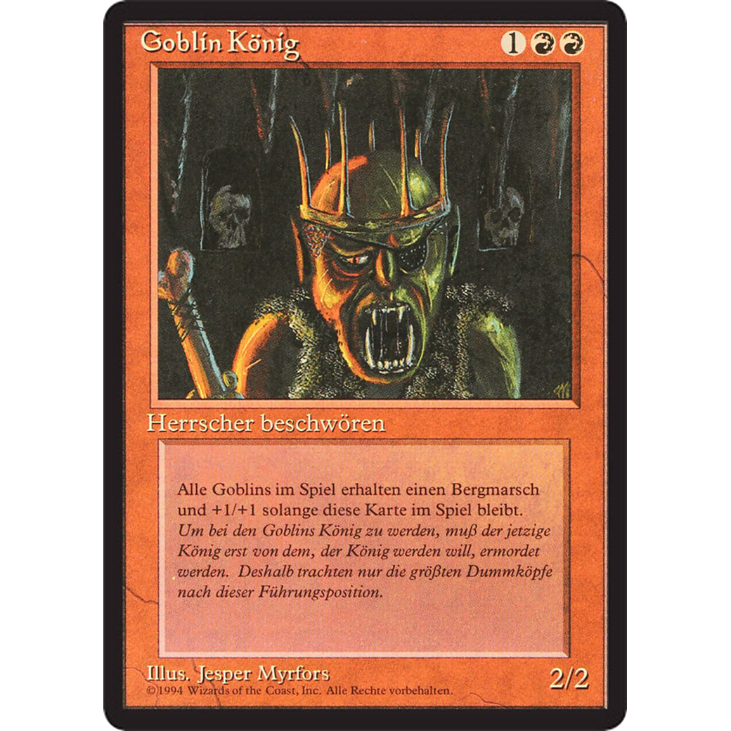 MTG Singles - Goblin King - Foreign Black Bordered - German - Regular